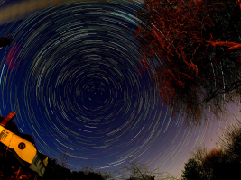Star trails over Derby